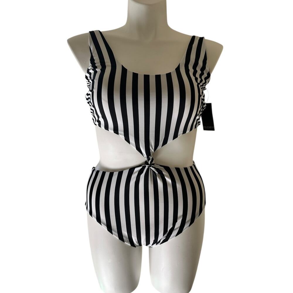 Eloquii Black and White Swimsuit 16W - New